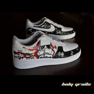 Air Force 1 x Star Wars Black Themed Custom Kicks - Sides