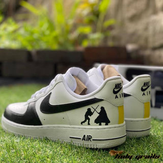 Air Force 1 x Stormtrooper Star Wars Themed Custom Kicks - Side Back