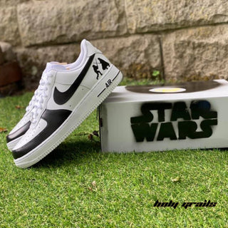 Air Force 1 x Stormtrooper Star Wars Themed Custom Kicks - Side with Box