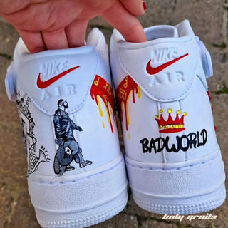 Air Force 1 x The Badshah Pop Culture Themed Hand Painted Custom Kicks - Back