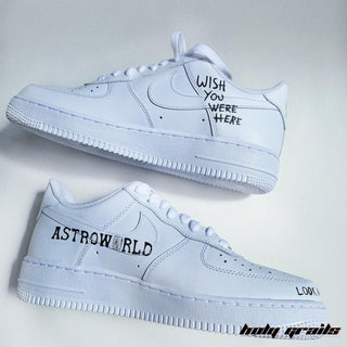 Air Force 1 x Travis Flex Music Themed Custom Kicks - Inner Sides