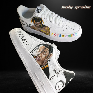 Air Force 1 x Travis Music x astroworld Themed Custom Kicks-Sides