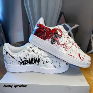 Air Force 1 x Venom Marvel DC Themed Hand Painted Custom Kicks - Sides 2