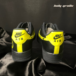Air Force 1 x Bat Kicks DC Themed Hand Painted Custom AF1 Sneaker - Back
