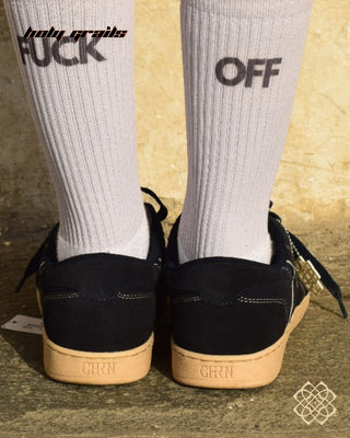 'Almast (अलमस्त)' Low Navy Blue Sneaker HG x CHRN - In Feet Back