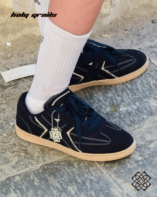 'Almast (अलमस्त)' Low Navy Blue Sneaker HG x CHRN - In Feet Public Side