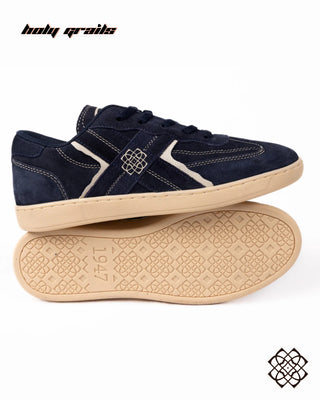 'Almast (अलमस्त)' Low Navy Blue Sneaker HG x CHRN - Public Side & Bottom Sole