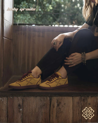 'Amaltass (अमलतास)' Low Golden Brown Sneaker HG x CHRN -  In Feet Both Sides