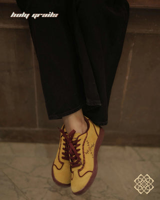 'Amaltass (अमलतास)' Low Golden Brown Sneaker HG x CHRN - In Feet Inner Side