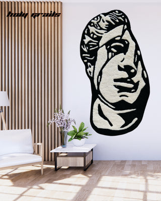 Broken Beauty Tufted Rug On Wall