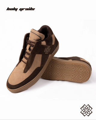 'Chitkabra (चितकबरा)' Mid Beige & Brown Sneaker HG x CHRN - Front Public Side & Bottom Sole
