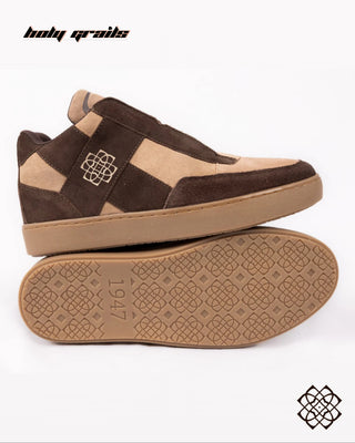 'Chitkabra (चितकबरा)' Mid Beige & Brown Sneaker HG x CHRN - Public Side & Bottom Sole