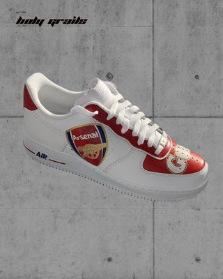 Custom Air Force 1 x Arsenal Sports Theme Sneaker - Side 1