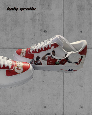 Custom Air Force 1 x Arsenal Sports Theme Sneaker - Side 2
