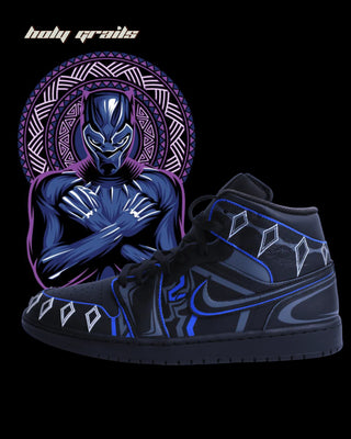 Custom Air Force 1 x Black Panther TV Series & Movies Theme Sneaker - Public Side 1