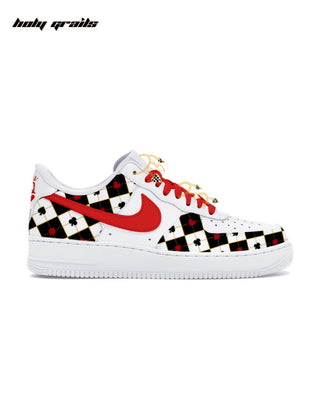 Custom Air Force 1 x Born To Win Hand Painted Abstract Sneaker - Side 1
