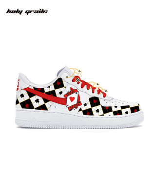 Custom Air Force 1 x Born To Win Hand Painted Abstract Sneaker - Side 2