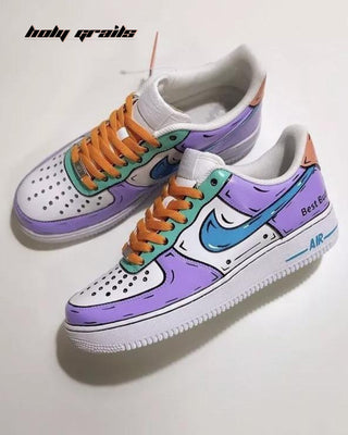 Custom Air Force 1 x Buzz Lightyear Swoosh Theme Sneaker - Public Side & Top