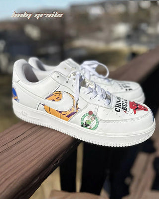 Custom Air Force 1 x Chicago Sports Theme Sneaker - Public Side 1