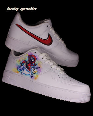 Custom Air Force 1 x Deadpool’s Deadlift TV Series & Movies Theme Sneaker - Both Sides 2