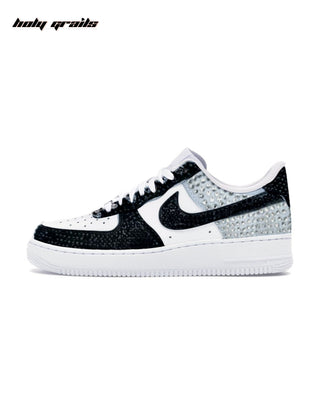 Custom Air Force 1 x Domino Bling Rhinestone Wedding Sneakers - Side 2