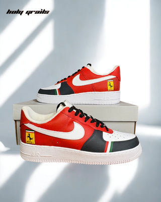 Custom Air Force 1 x Ferrari Insignia Sneaker - Outer & Inner Sides