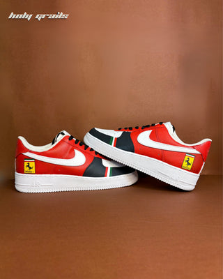 Custom Air Force 1 x Ferrari Insignia Speed Thrills Sneaker - Sides