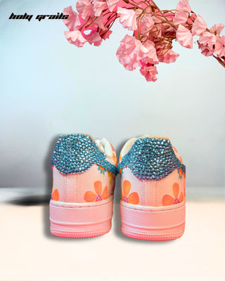Custom Air Force 1 x Fling Bling Rhinestone Sneakers - Back