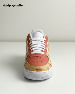 Custom Air Force 1 x Fries Food Theme Sneaker - Front