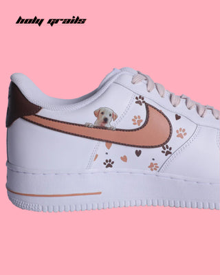 Custom Air Force 1 x Furry At Heart Pet Theme Sneaker - Inner Side Close Up
