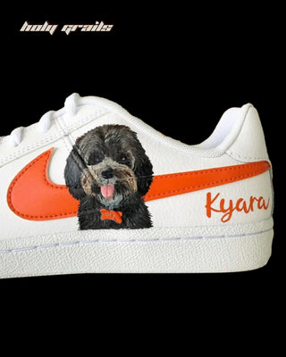 Custom Air Force 1 x Furry Friend Pet Theme Sneaker - Public Side 2 Close Up