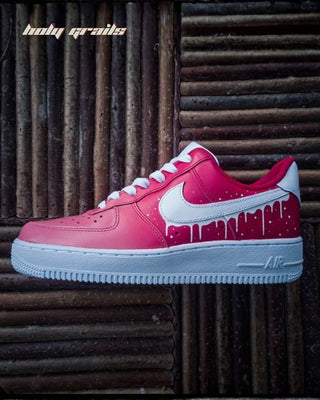 Custom Air Force 1 x Girl’s Drip Swoosh Theme Sneaker - Public Side