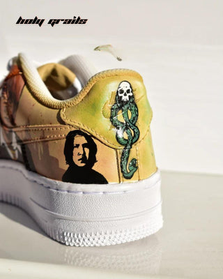 Custom Air Force 1 x HP & Voldermot TV Series & Movies Theme Sneaker - Back Side