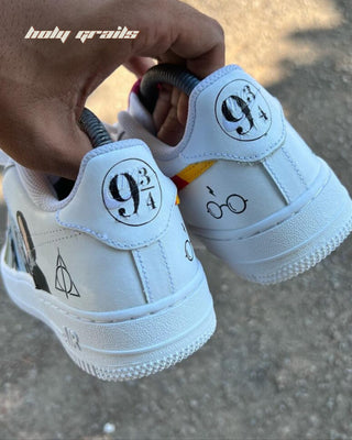 Custom Air Force 1 x Harry Potter Illustration TV Series & Movie Theme Sneaker - Back