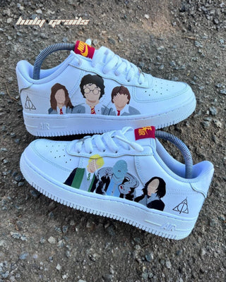 Custom Air Force 1 x Harry Potter Illustration TV Series & Movie Theme Sneaker - Public Sides