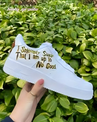 Custom Air Force 1 x Harry Potter Quote Tv Series & Movies Theme Sneaker - Inner Side