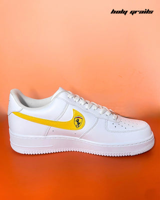 Custom Air Force 1 x Iconic Formula 1 Speed Thrills Themed Sneakers  - Inner Side