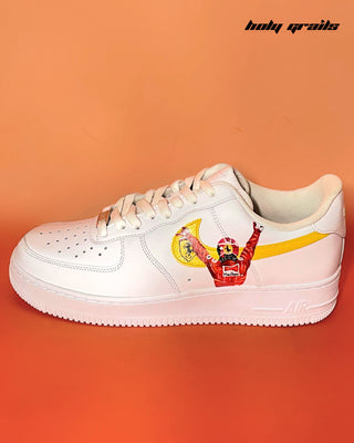 Custom Air Force 1 x Iconic Formula 1 Speed Thrills Themed Sneakers  - Side 2