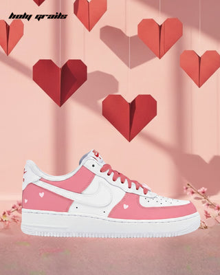 Custom Air Force 1 x In My Self-Love Era Valentine Theme Sneaker - Inner Side