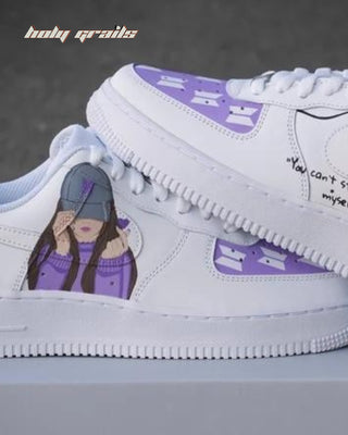 Custom Air Force 1 x K Pop - K Pop Theme Sneaker - Public Side 1 Close Up