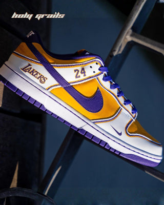 Custom Air Force 1 x Lakers Sports Theme Sneakers - Public Side