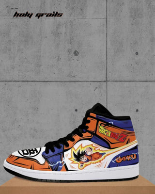 Custom Air Force 1 x Legendary Saiyan Anime Theme Sneaker - Side