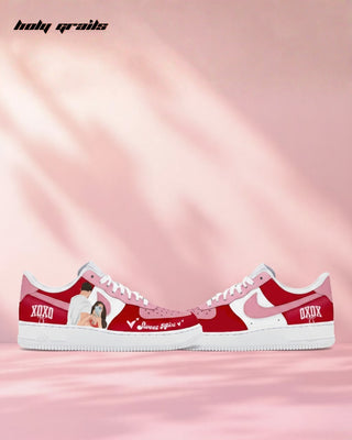Custom Air Force 1 x Lover Era Valentine Theme Sneaker - Both Sides