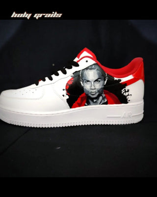 Custom Air Force 1 x Manchester United Custom Sports Theme Sneaker - Public Side 1