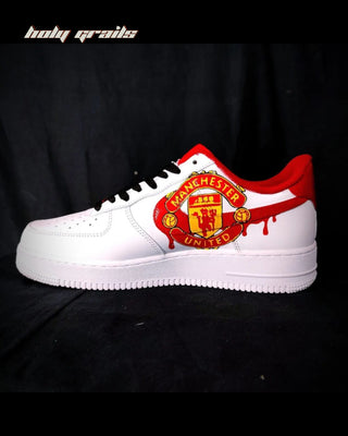Custom Air Force 1 x Manchester United Custom Sports Theme Sneaker - Public Side 2