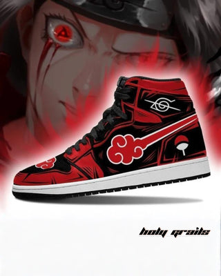 Custom Air Force 1 x Naruto Cloud Anime Theme Sneaker - Side