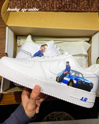 Custom Air Force 1 x Paul Walker Speed Thrills Theme Sneaker - Side 2
