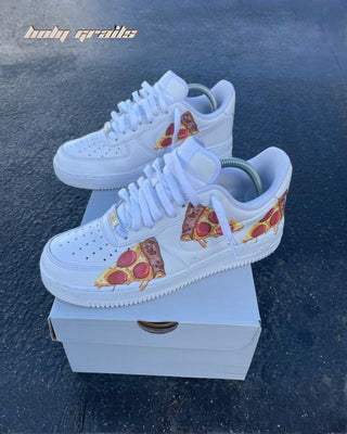 Custom Air Force 1 x Pizza Food Theme Sneaker - Public Side 2