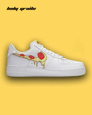 Custom Air Force 1 x Pizza Swoosh Food Theme Sneaker - Public Side 1