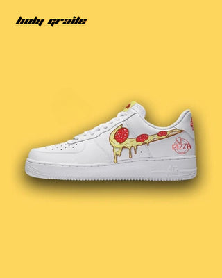 Custom Air Force 1 x Pizza Swoosh Food Theme Sneaker - Public Side 2